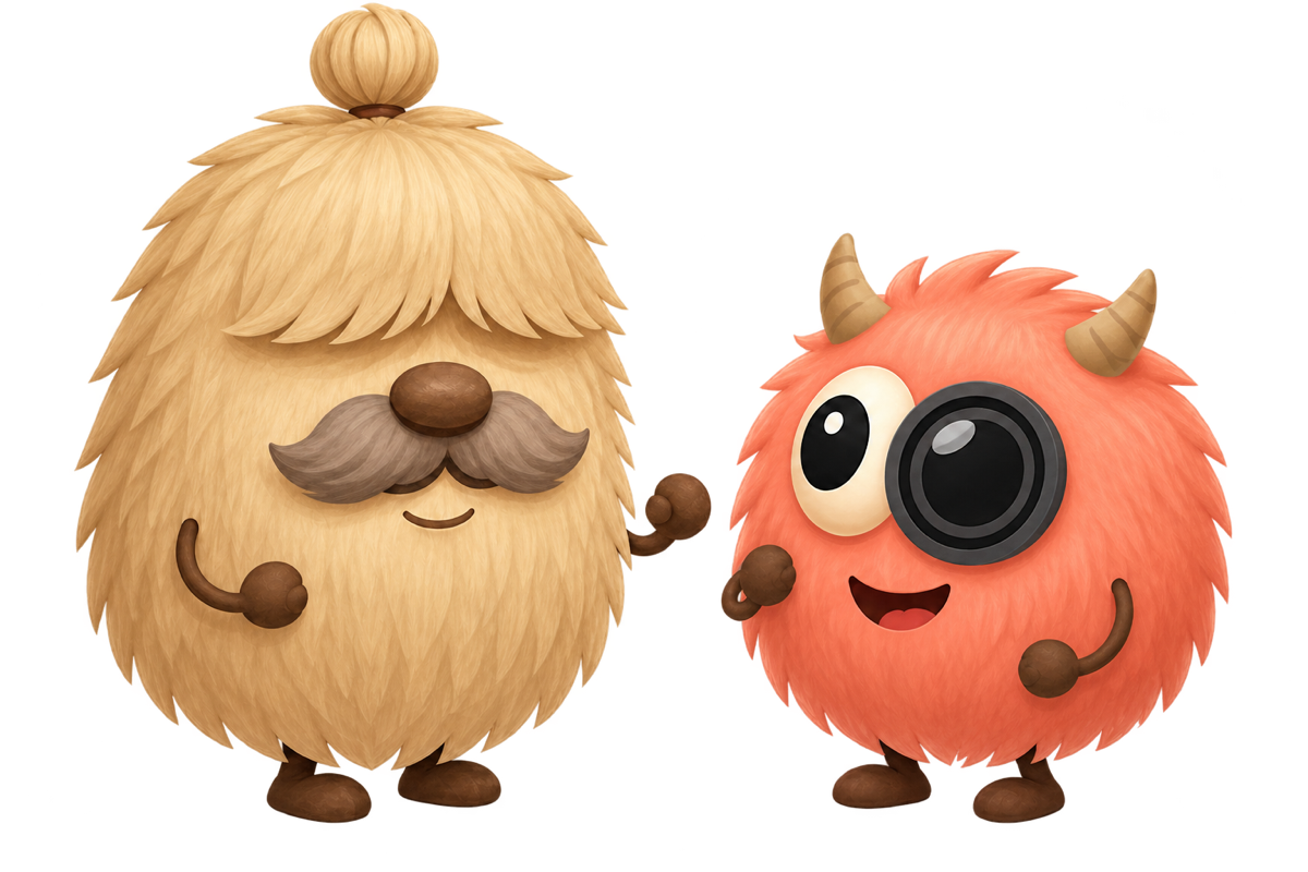 Moffuffu chatting with a friend