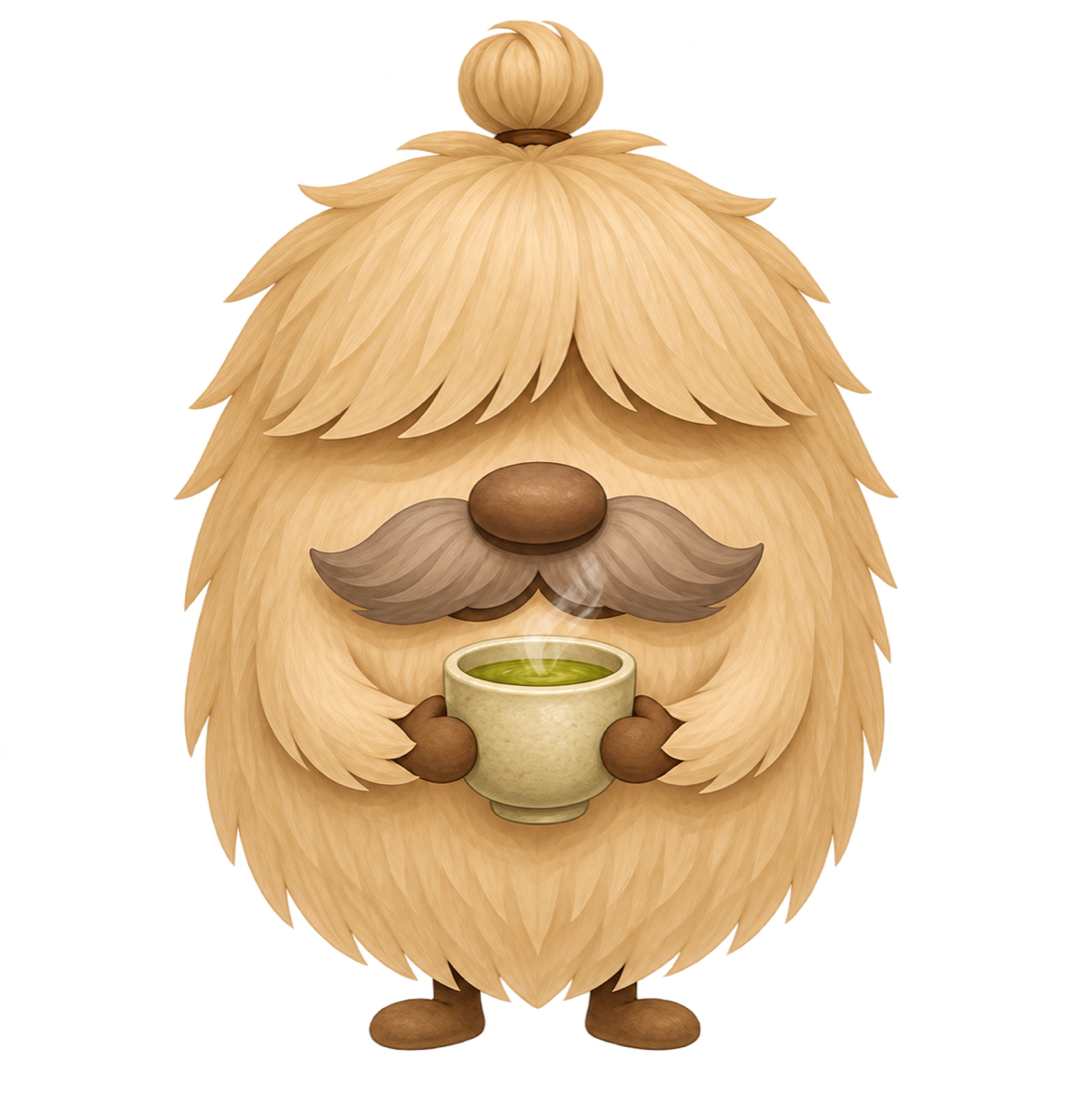 Moffuffu enjoying tea