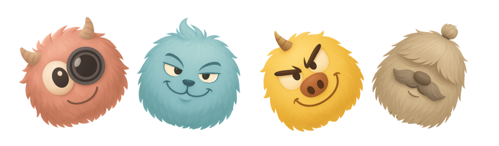 Muffuffu, Fuffuffu, Baffuffu and Moffuffu